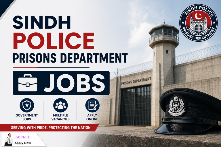 Sindh Police Prisons Department Jobs 2026 – Apply Online At jobno1 